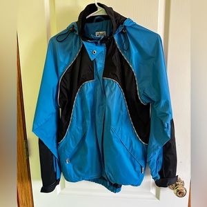 ASICS Size medium, blue waterproof jacket